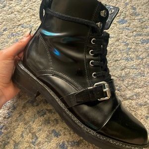 All saints leather combat boots- Donita size 10